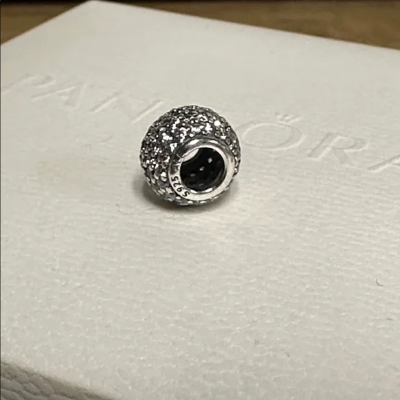 Pandora great shape pave lights clear cz crystal pave s925 ale sterling charm - Picture 2 of 3